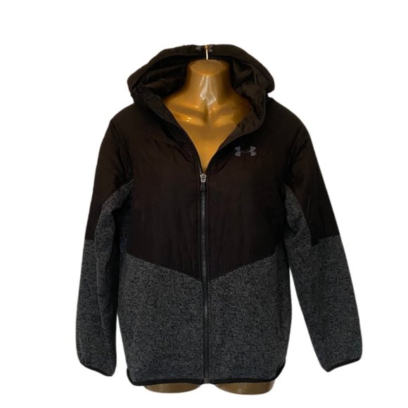 Under Armour Winter Jacket | Black & Grey Puffer Jacket - Picture 3 of 10